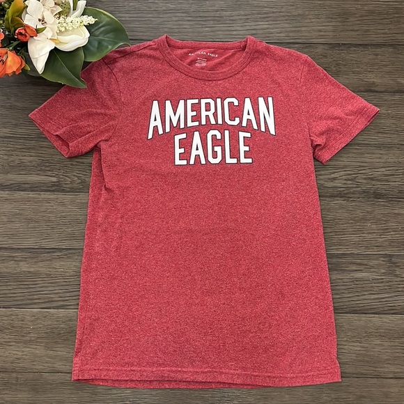 Men’s American Eagle red logo t-shirt - Picture 2 of 7